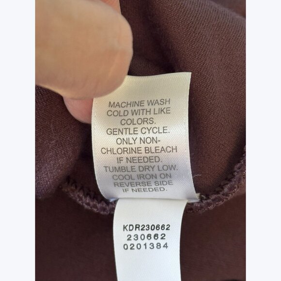 J. Jill Pure Jill Women Velvet Tunic Dress Size XSP Purple Pockets Quiet Luxury - Picture 9 of 11